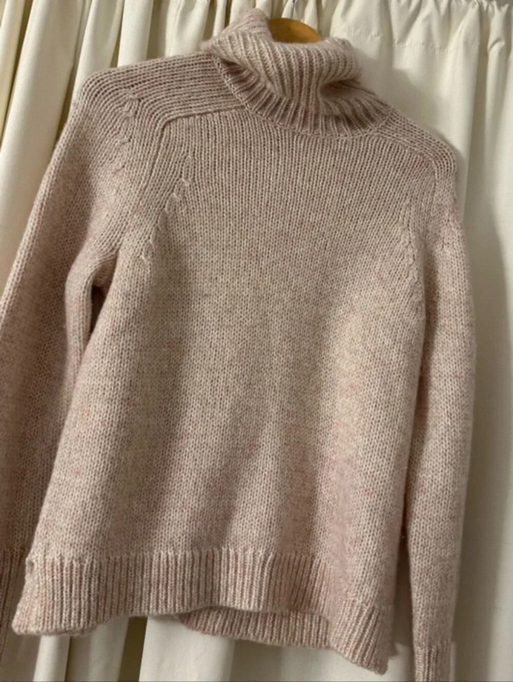 J. Crew Marled Classic Wool Blend Turtleneck Sweater